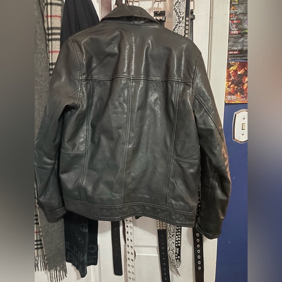 Gap Men’s Leather Jacket - Picture 2 of 4